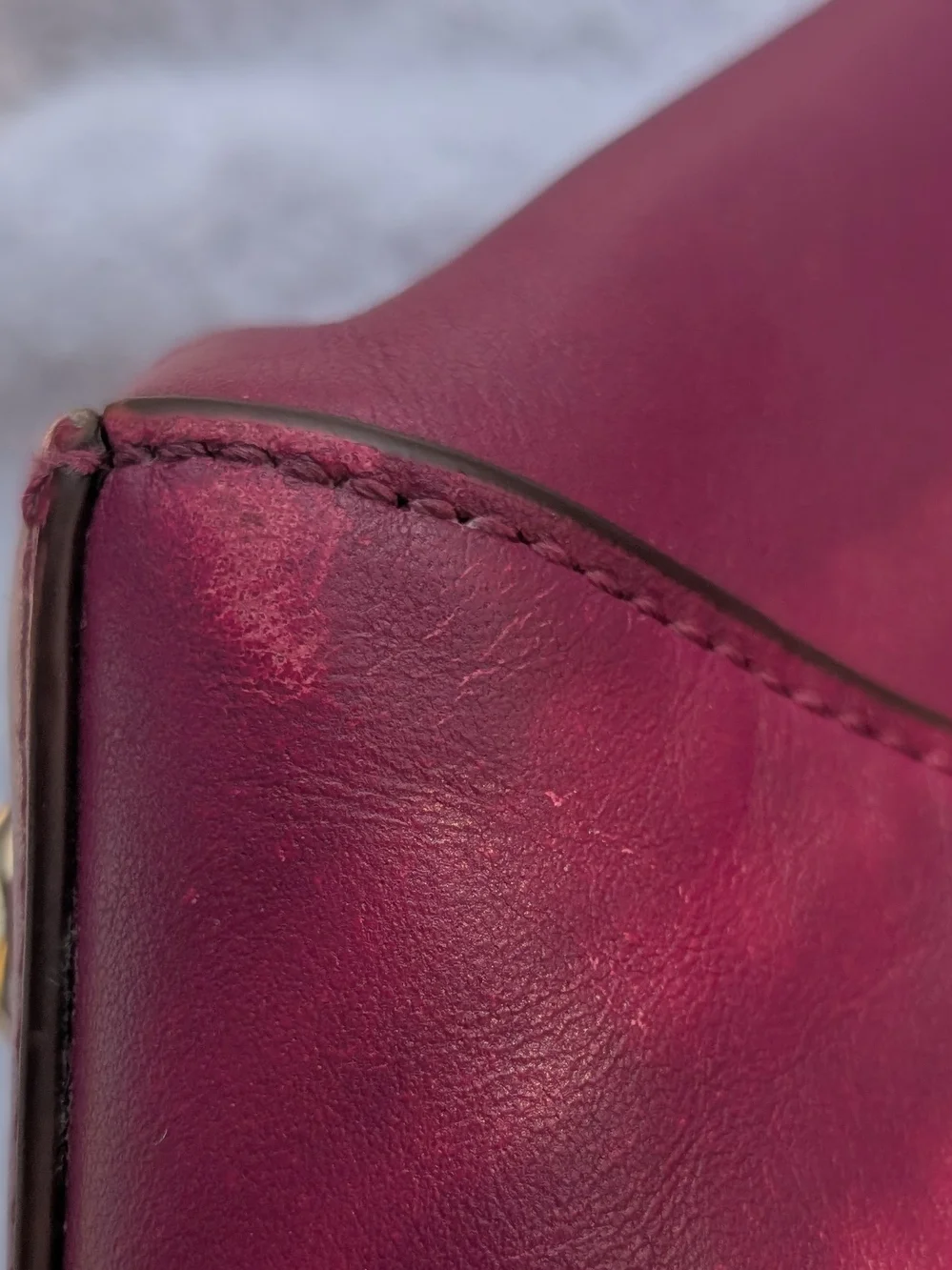 COACH Colette Fuchsia Leather Satchel/Crossbody, Orig MSRP $450.